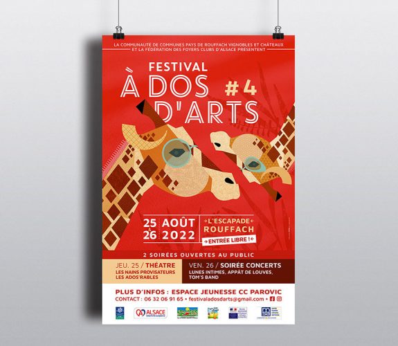 Festival À Dos d'Arts - Rouffach - affiche 2022