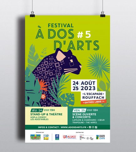 Festival à dos d'arts affiche 2023